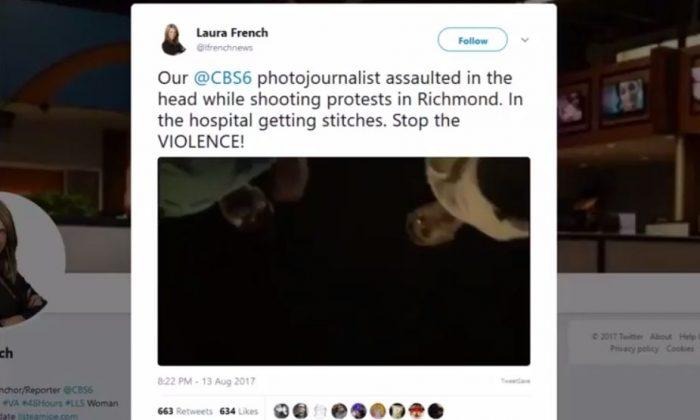 Protesters Attack CBS Journalist in Richmond; He Gets Staples