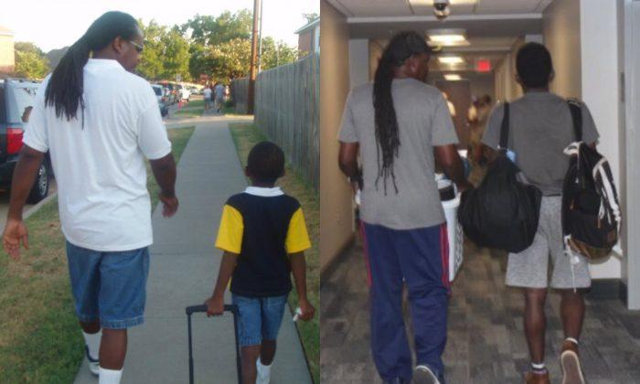 Young Man’s Now-And-Then Photo With Dad Leaves People in Tears