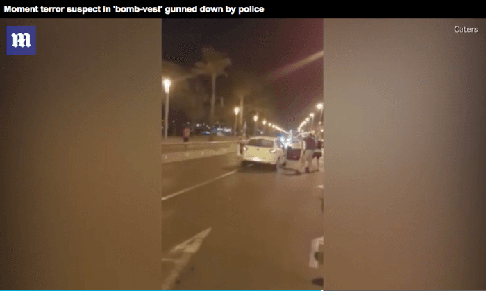 Video: Cambrils Attacker Shot by Police, Gets Up and Keeps Going