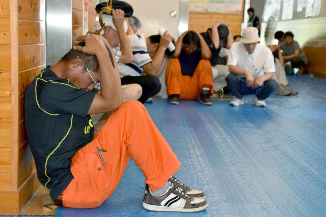 Nervous Japanese Hold Drill in Case North Korea Fires Missiles Over Them