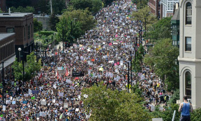 Thousands Take to Streets in Boston Protest Against “Free Speech” Rally