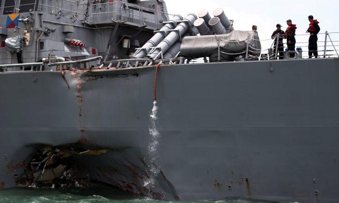 10 Sailors Missing After US Warship, Tanker Collide Near Singapore