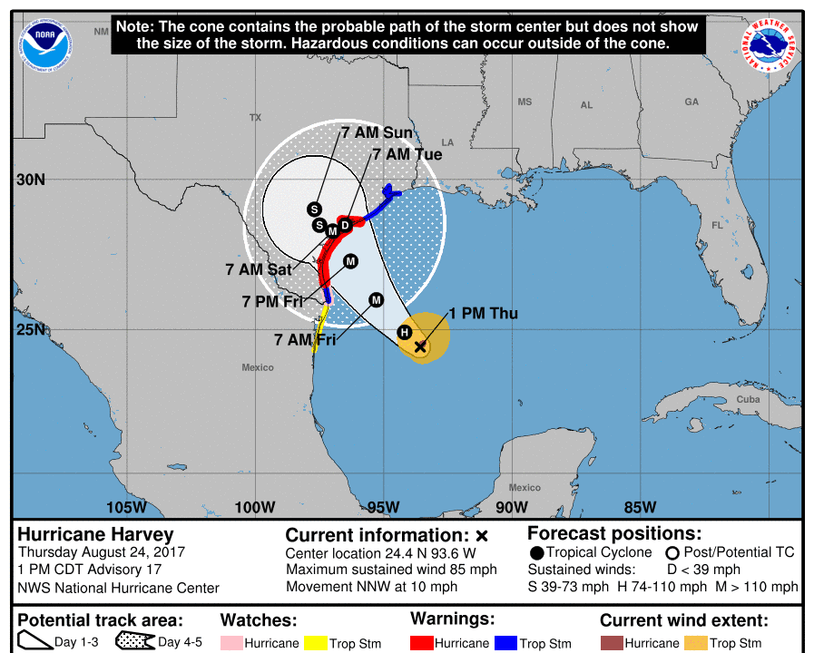 Texas Gets Ready to Battle With Possible Hurricane Harvey