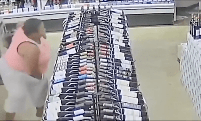 Female Shoplifter Stashes 17 Bottles of Liquor in Unlikely Places