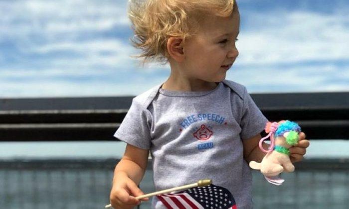 ACLU Draws Backlash for Photo of Toddler Holding American Flag