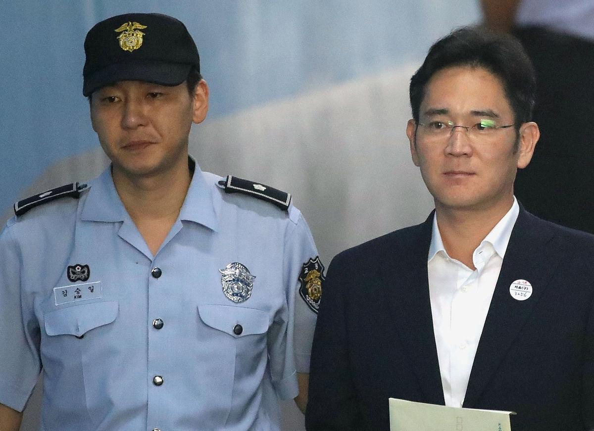 Samsung Leader Jay Y. Lee Given Five-Year Jail Sentence for Bribery