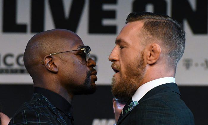 Video: Conor McGregor, Floyd Mayweather Exchange Words During Face-Off
