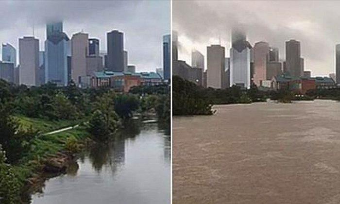More Before-and-After Photos Show Huge Flooding in Texas