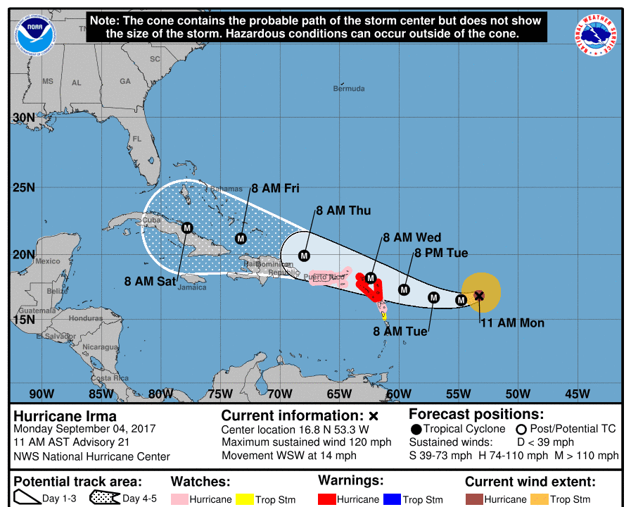 As Hurricane Irma Strengthens, Threat Grows for South Florida