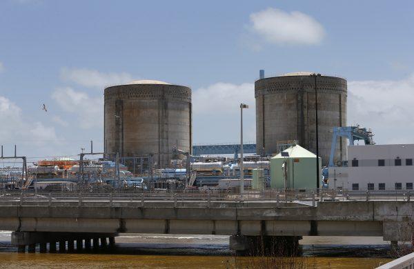 A general view of the Turkey Point Nuclear Reactor Building in Homestead, Florida May 18, 2017. (RHONA WISE/AFP/Getty Images)
