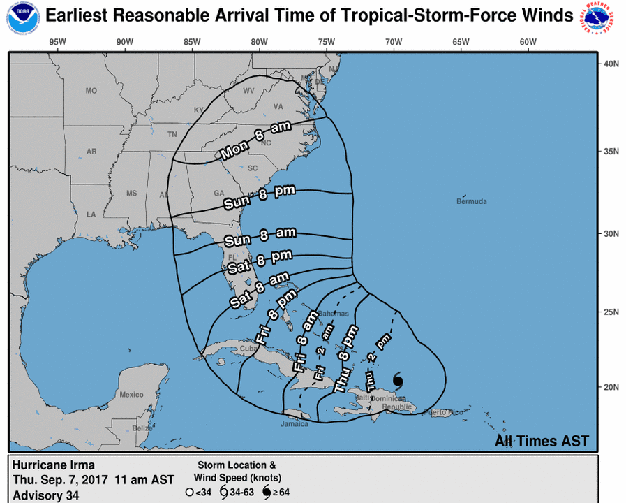Hurricane Watch for South Florida