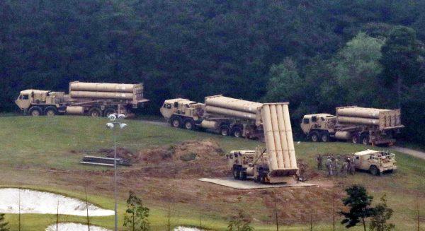 Terminal High Altitude Area Defense (THAAD) interceptors are seen as they arrive at Seongju, South Korea on Sept. 7, 2017. (Lee Jong-hyeon/News1 via Reuters)