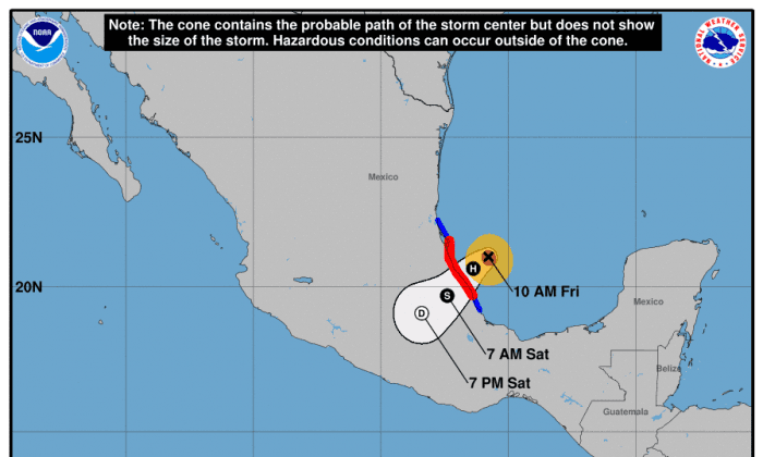 Hurricane Katia Is Now Category 2, Heading to Mexico