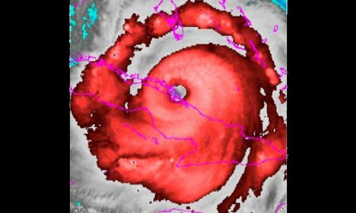 ‘Face’ Appears in Hurricane Irma Satellite Picture