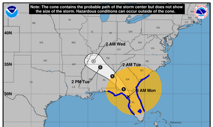 Here’s Where Irma Is Located - 2 p.m. Update Monday