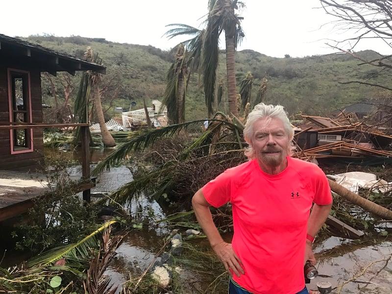Richard Branson Reveals Destruction to His Private Island by Hurricane Irma
