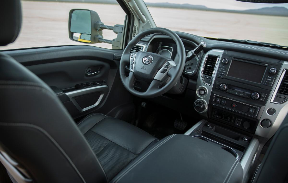 The interior of the 2017 Titan XD. (Courtesy of Nissan)
