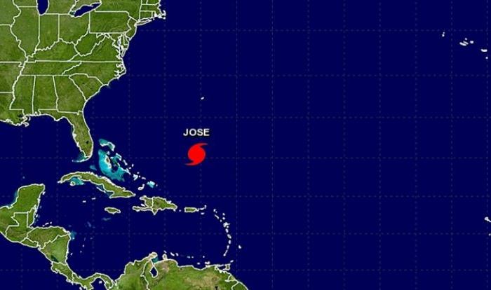 Update on Hurricane Jose–Still Category 1, Moving Slowly in Atlantic