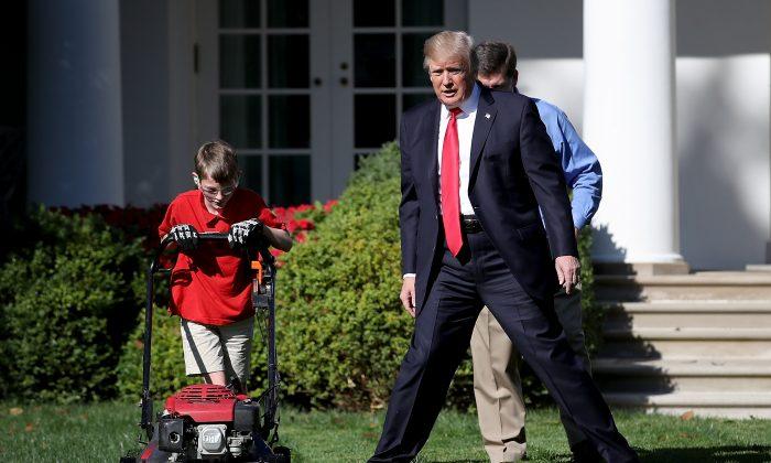 11-Year-Old Boy Realizes Dream to Mow White House Lawn