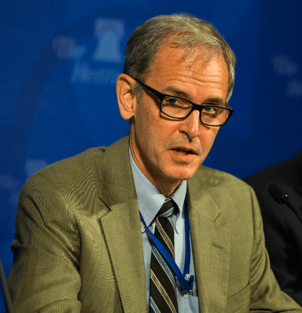 Larry Yungk, senior resettlement officer, United Nations High Commissioner for Refugees, at the Heritage Foundation in Washington, D.C., on Sept. 20, 2017. (Samira Bouaou/The Epoch Times)