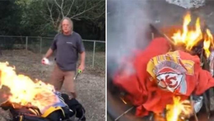Fans Are Burning Their NFL Team Jerseys Now