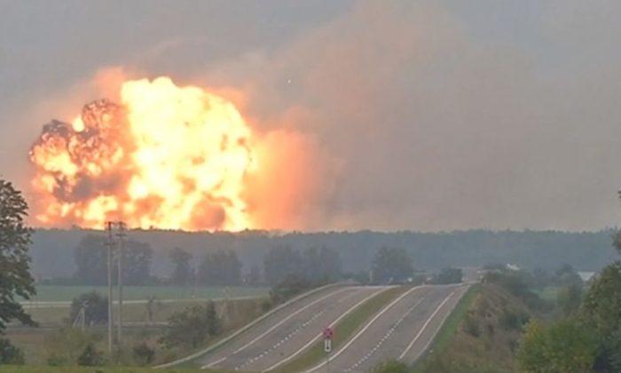 Thousands Evacuated in Ukraine After Ammunition Factory Explodes