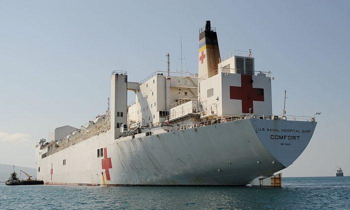 USNS Comfort Navy Hospital Ship Heading to Hurricane-Stricken Puerto Rico