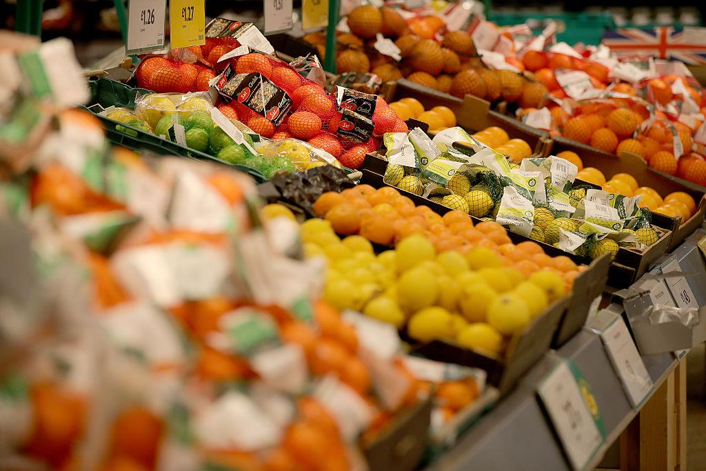 Fruit shelves in a supermarket. (Christopher Furlong/Getty Images)