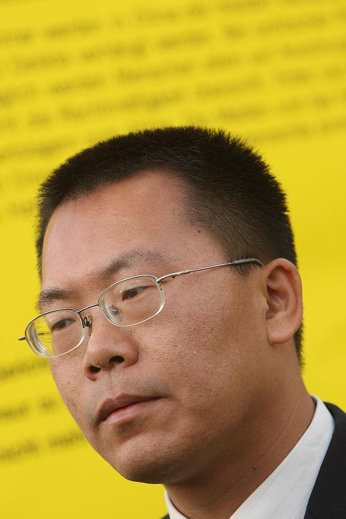 Chinese human rights lawyer Teng Biao attends an Amnesty International sponsored-event to protest for improved human rights in China on Dec. 7, 2007, in Berlin, Germany. (Sean Gallup/Getty Images)