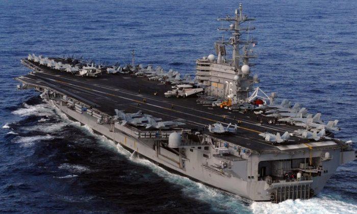 US Carrier Navigates Crowded Waters as North Korea Tensions Mount