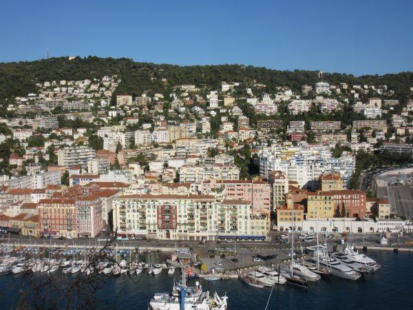 The Port of Nice on the Mediterranean.