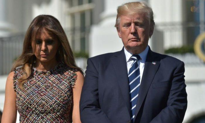 President and First Lady Hold Moment of Silence for Las Vegas Shooting Victims