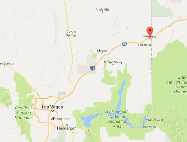 Mesquite, Nev. (Screenshot via Google Maps)