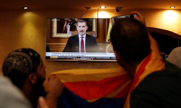 Spain’s King Condemns Catalan Leaders for Dividing Society