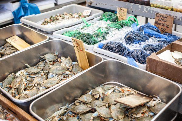 Heaps of seafood at Randazzo's. (Crystal Shi/The Epoch Times)