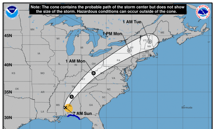 Tropical Storm Nate Hits Mississippi, Passes Through Alabama as Tropical Depression