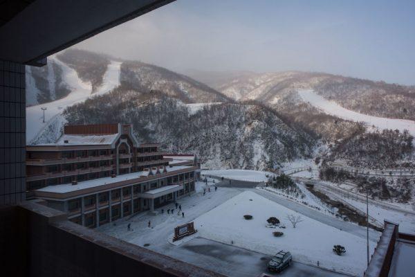 This photo taken on February 20, 2017 shows a general view of the Masikryong ski resort, near North Korea's east coast port city of Wonsan. (Ed Jones/AFP/Getty Images)