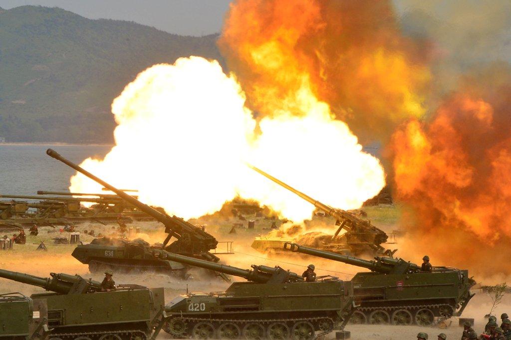 North Korea Fire Artillery Near Border With South Korea