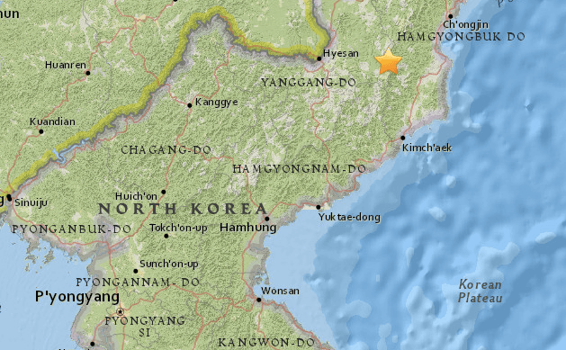 Small Earthquake Detected in North Korea In Same Location as Prior Nuke Tests
