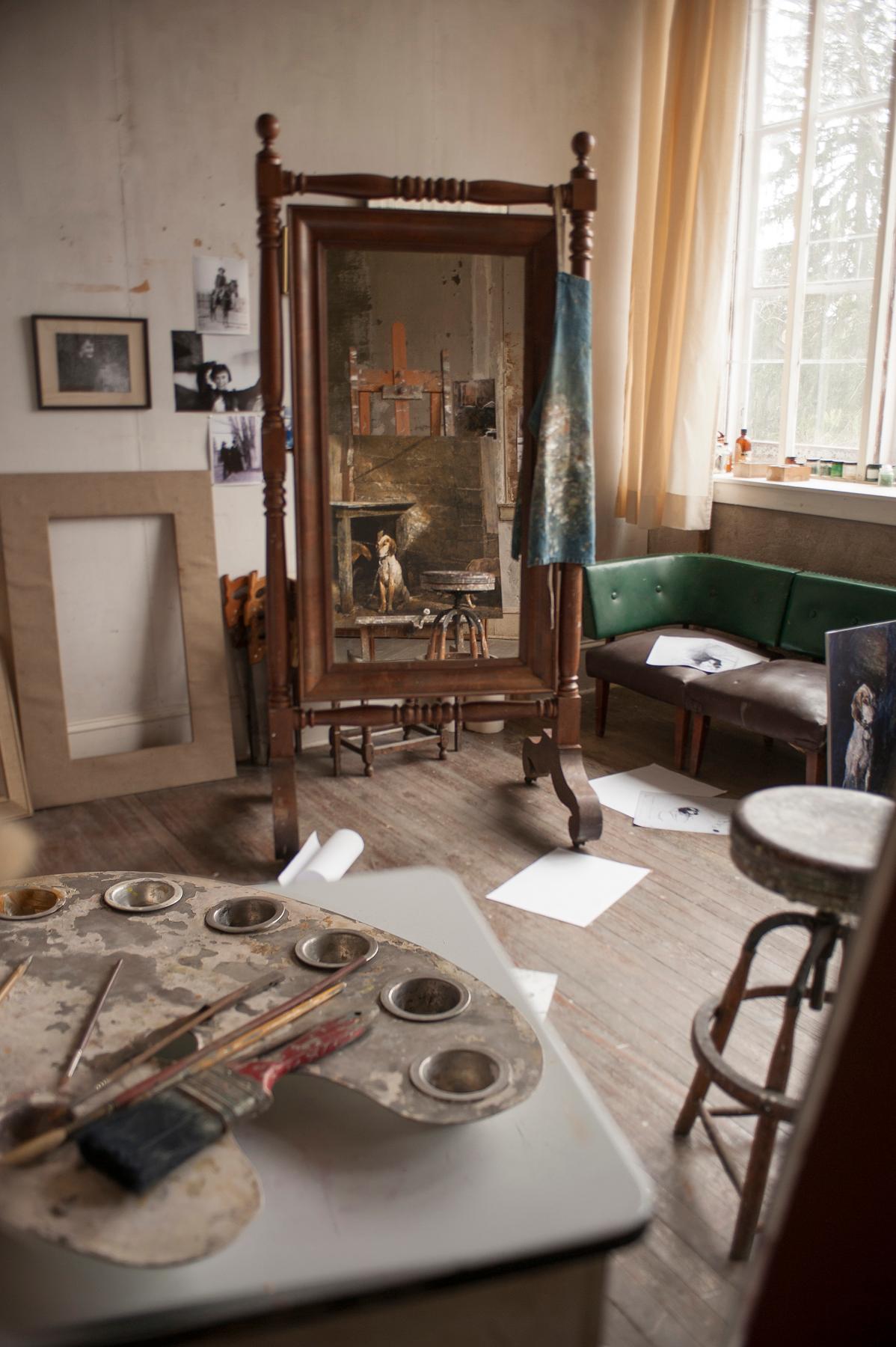 Studio of Andrew Wyeth. (Carlos Alejandro)