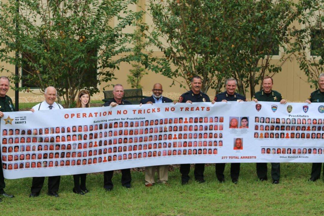 Florida Sheriff Cracks Down on Prostitution, Nets 277 Arrests, 5 Possible Human Trafficking Victims