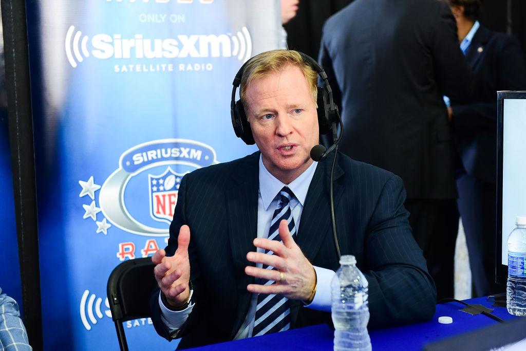 Commissioner of the National Football League, Roger Goodell visits SiriusXM NFL Radio. (Photo by Lisa Lake/Getty Images for SiriusXM)