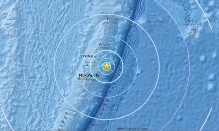 Magnitude-6.0 Earthquake Hits Near Tonga