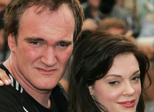 Quentin Tarantino and actress Rose McGowan promoting the film "Death Proof" at the Cannes Film Festival on May 22, 2007. (Francois Durand/Getty Images)