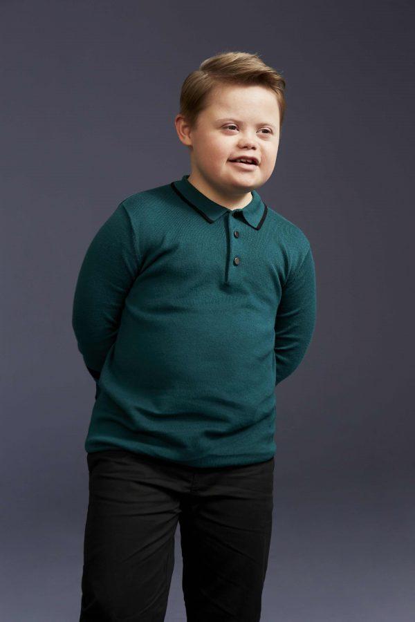It's the first modelling role for Joseph Hale from Grimsby. (River Island)