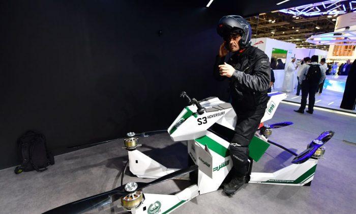 Dubai Police Unveil Hover Bike at High-Tech Trade Show
