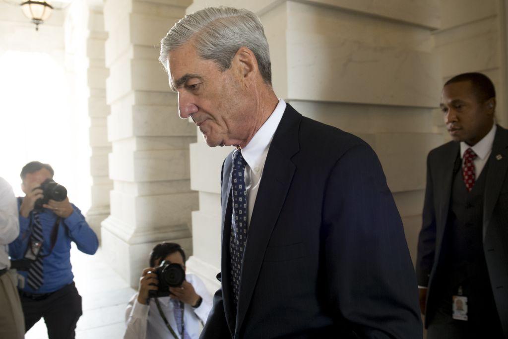 Former FBI Director Robert Mueller, special counsel on the Russian investigation, leaves following a meeting with members of the US Senate Judiciary Committee at the US Capitol in Washington on June 21, 2017. (SAUL LOEB/AFP/Getty Images)