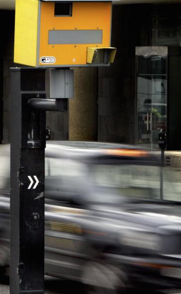 A speed camera on a central London road. A report shows that 12 million of Britain's drivers receive a penalty charge each year. (Ian Waldie/Getty Images)