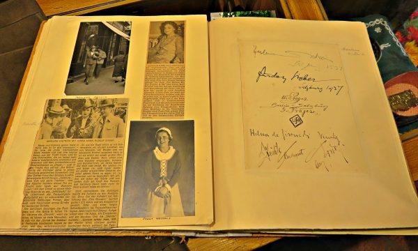 Marlene Deitrich's signature in the customer book at Jahn-Markl. (Ramy Salameh)