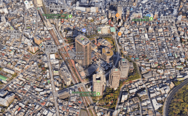 The Japanese marketing firm Piala is based on the 29th floor of a building in Ebisu, Tokyo. (Screenshot via Google Maps)